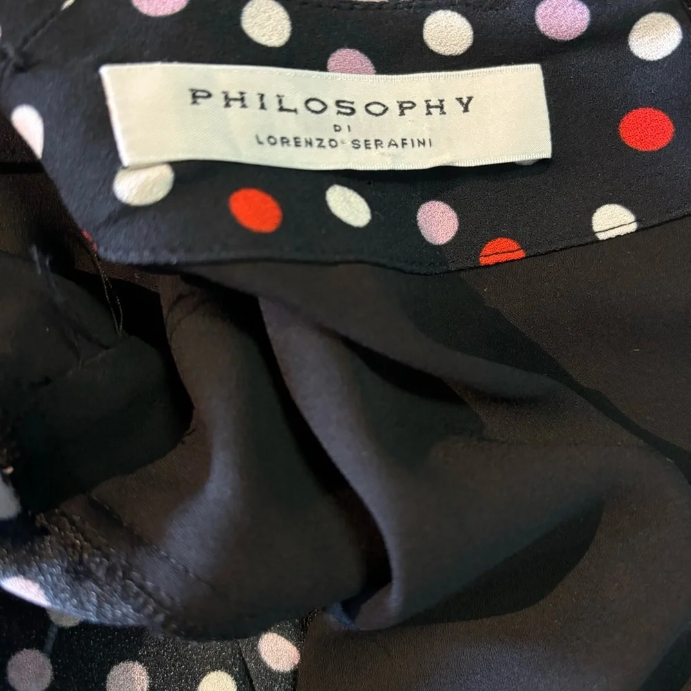 PHILOSOPHY di LORENZO SERAFINI polka dot dress size 40/ 4